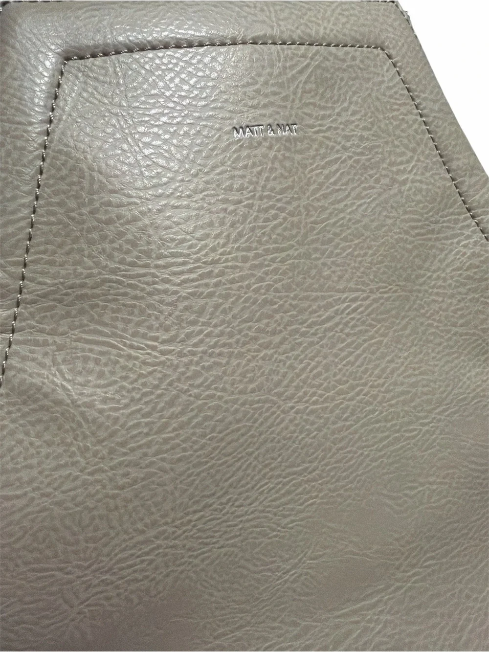 Matt & Nat Taupe Beige Top-Handle Backpack